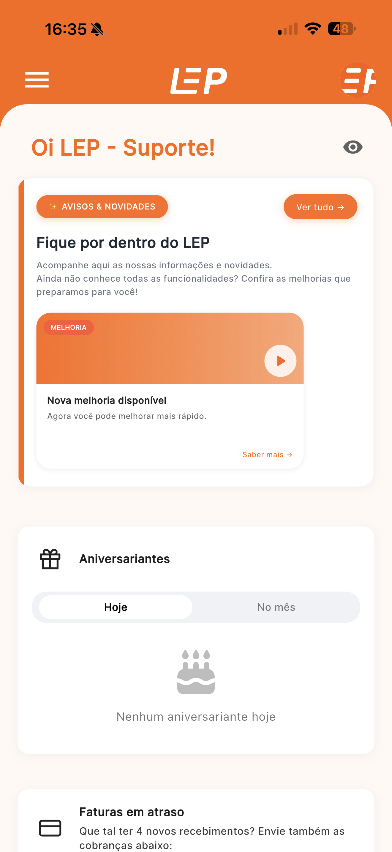 LEP App — Home